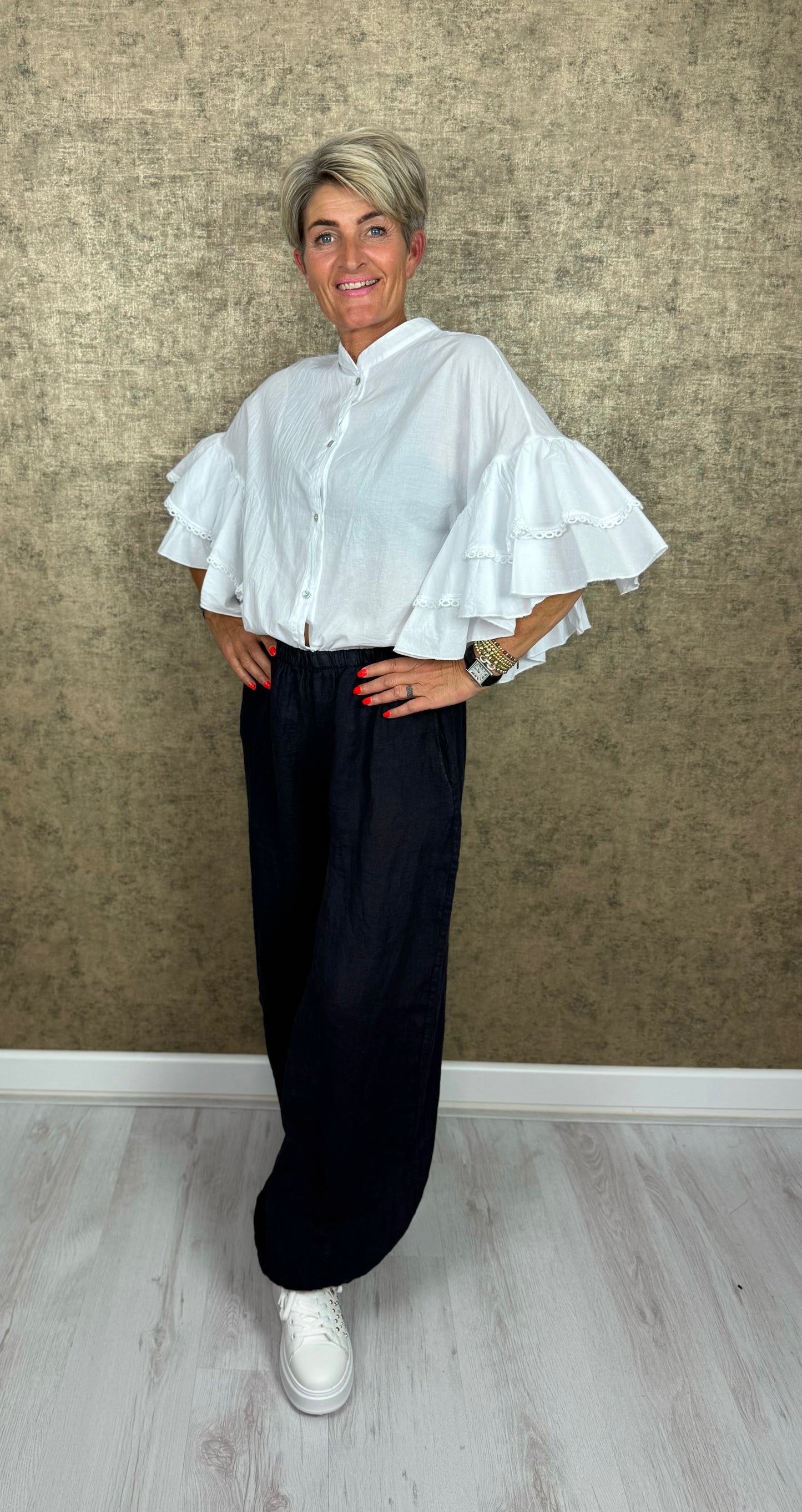 La Belle Ruffle Blouse