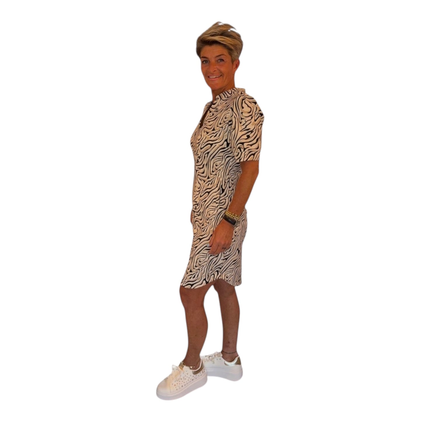 Zebra Print Dress | Easy Wear Travelstof ❗️15% korting❗️
