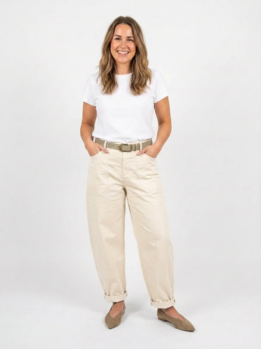 The Perfect Ecru Pants