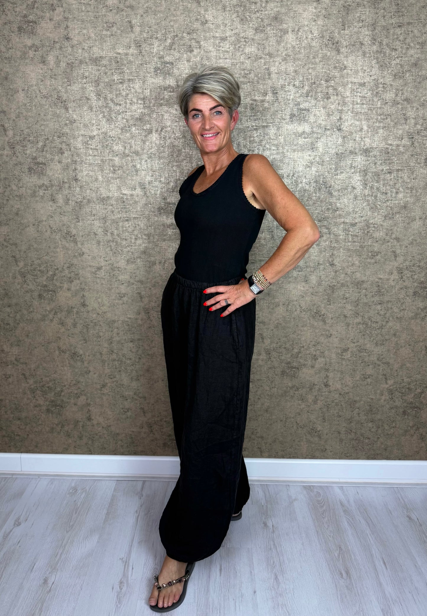 Essential Linnen Broek