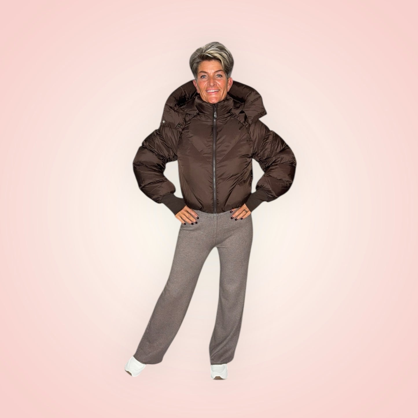 Trendy Bruine Winterjas