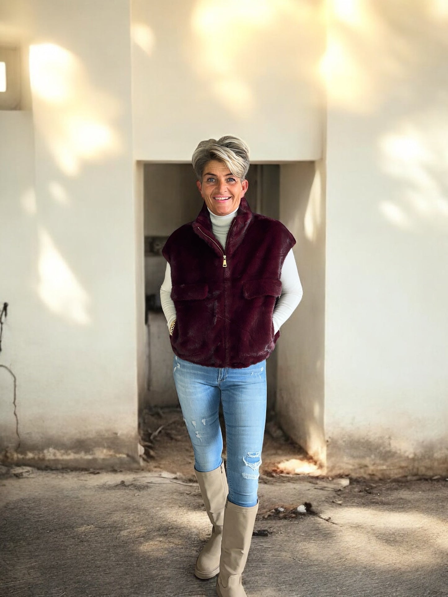 FORZA Warm Faux Fur Gilet