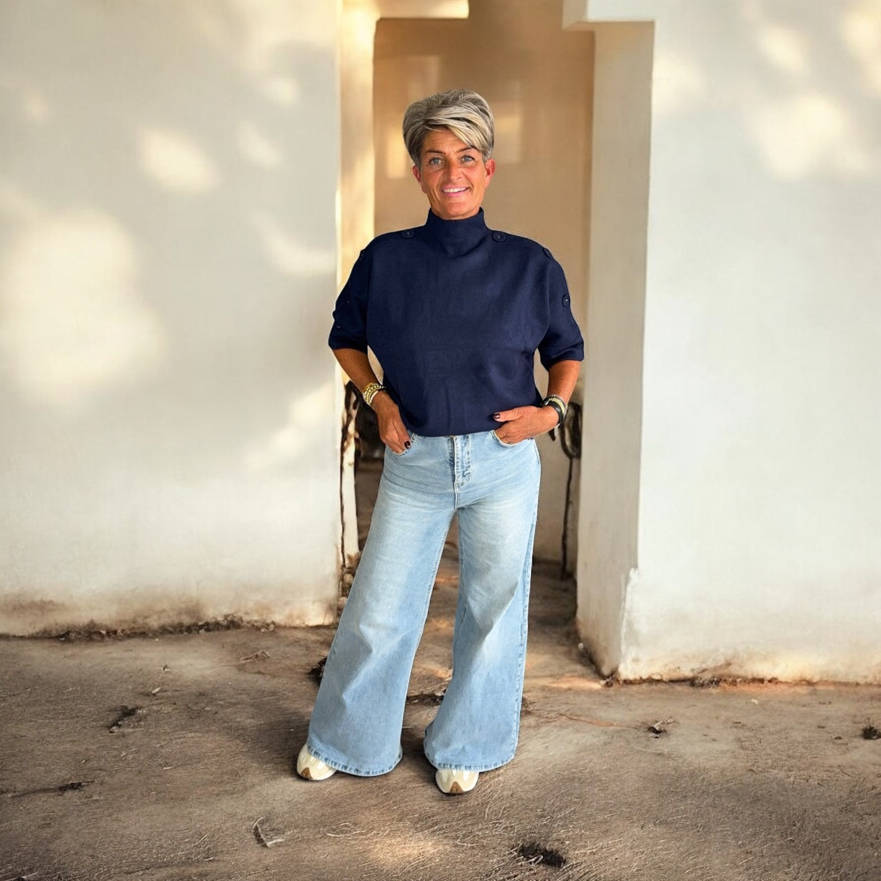 Trui Met Knopen Detail