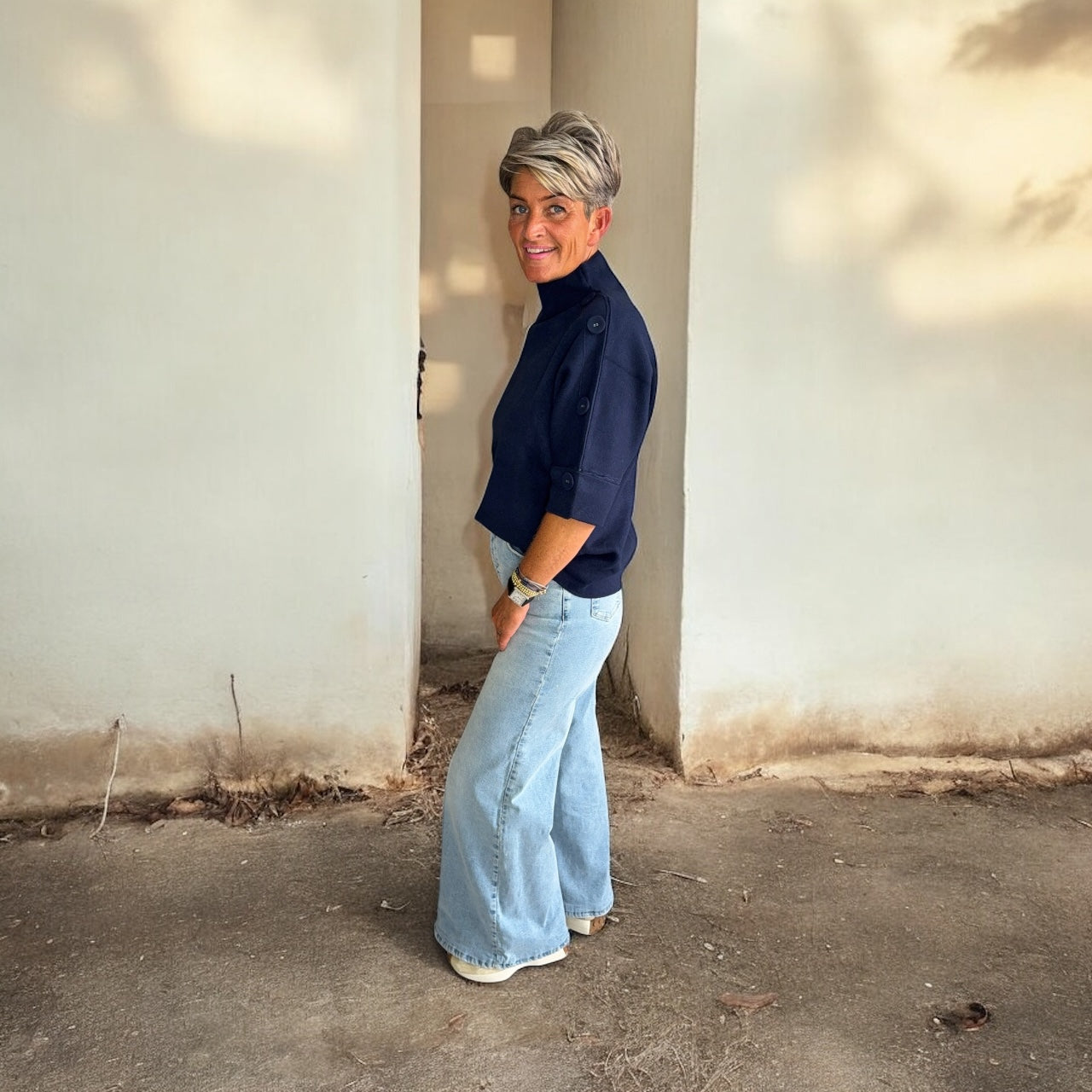 Trui Met Knopen Detail