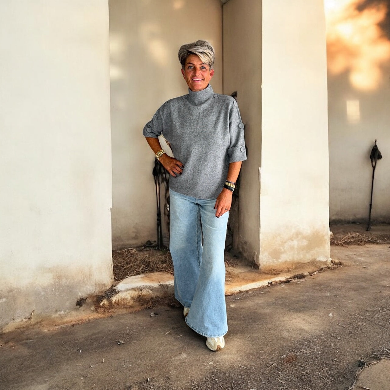 Trui Met Knopen Detail