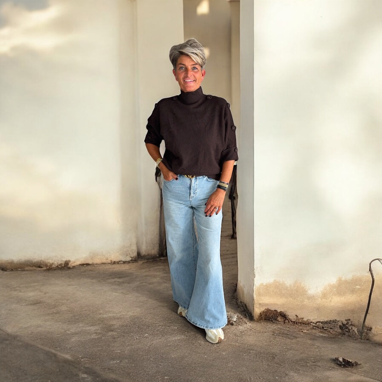 Trui Met Knopen Detail