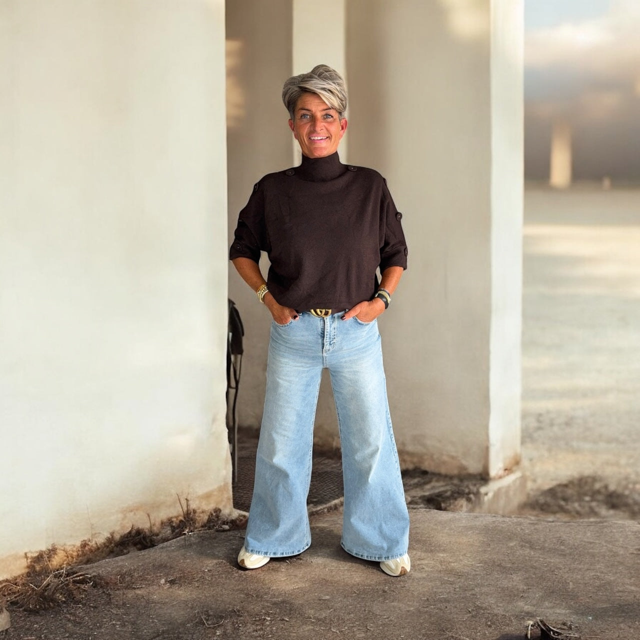 Trui Met Knopen Detail