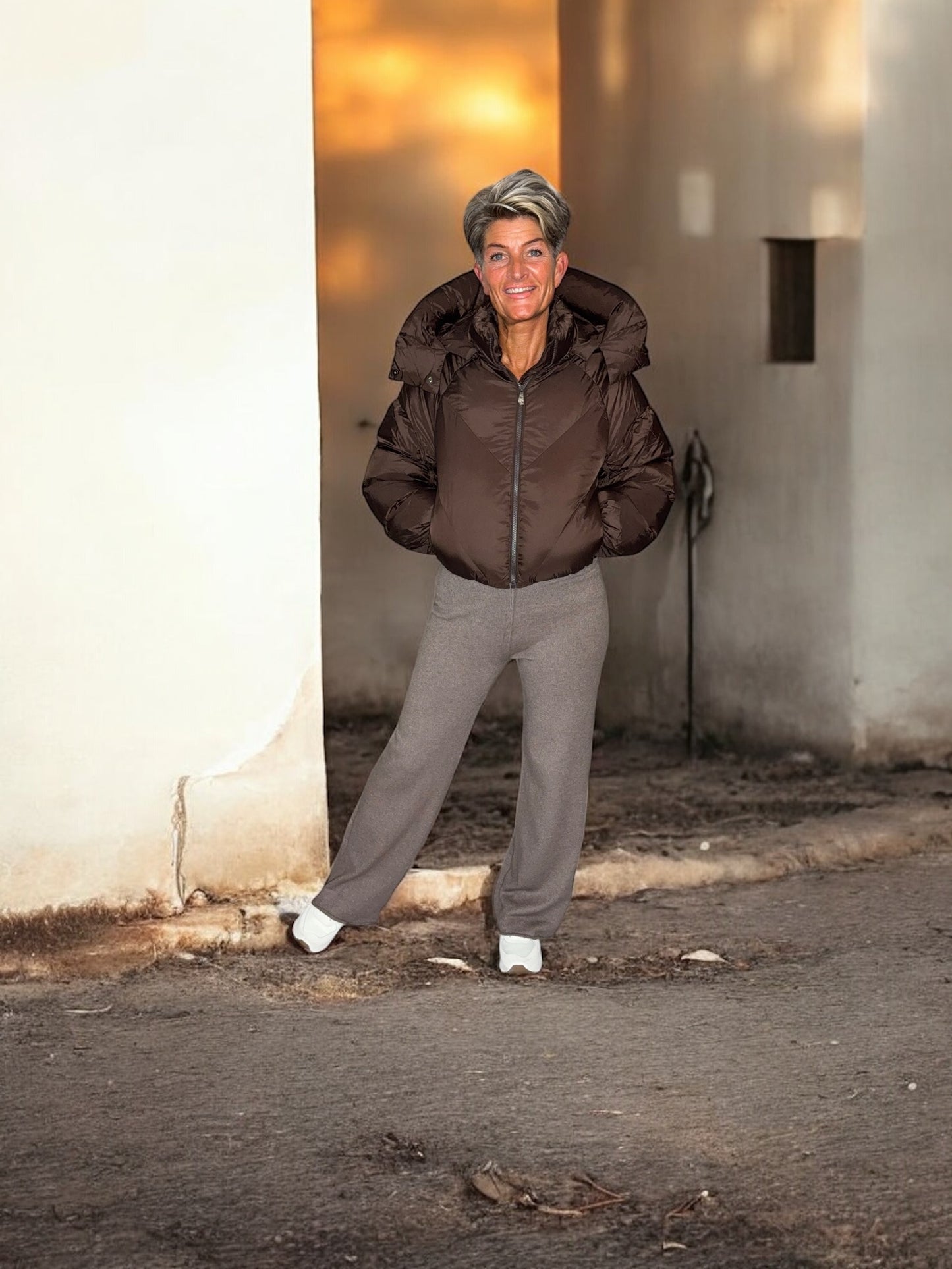 Trendy Bruine Winterjas