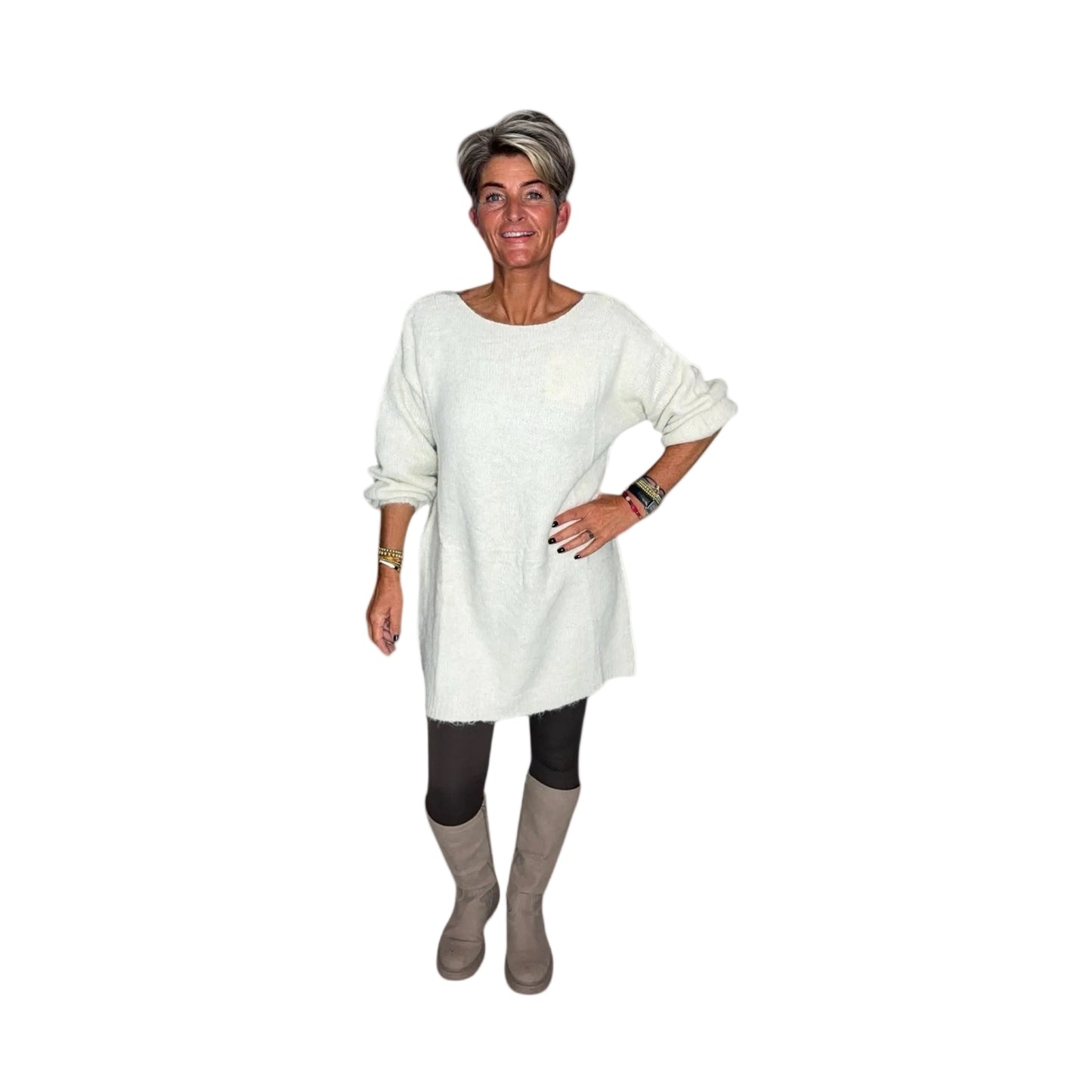 Chic met een Strik jurk/trui