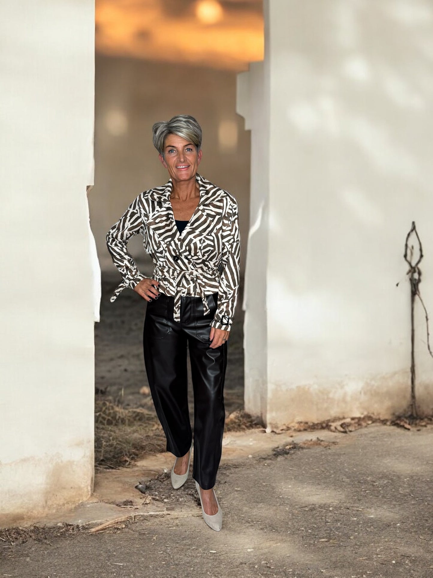 Statement Faux Leather Broek