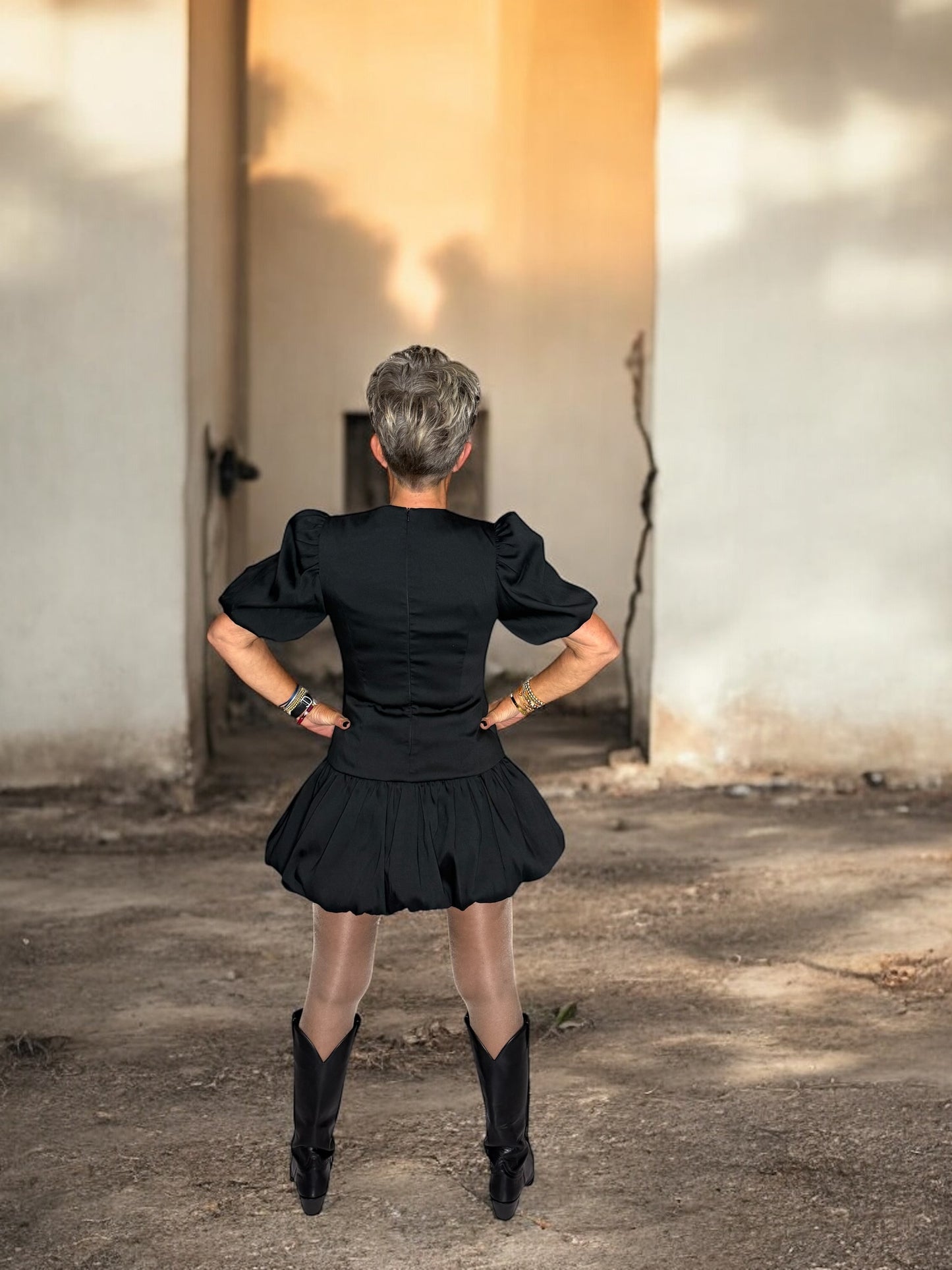 Black Balloon Dress