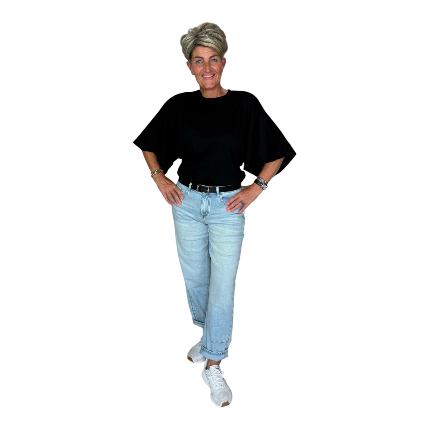 Oversized Bat Sleeve Top