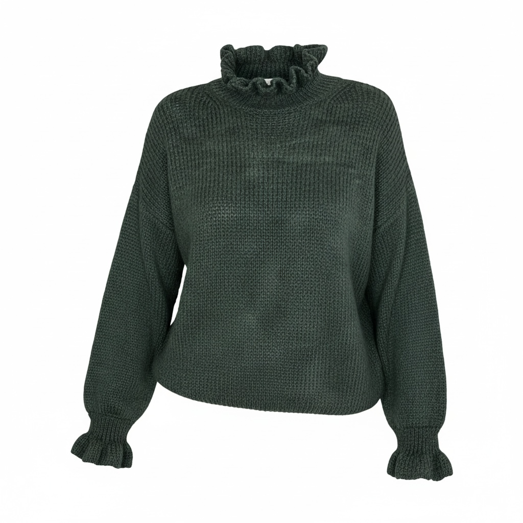 Ruffle Sleeve Sweater