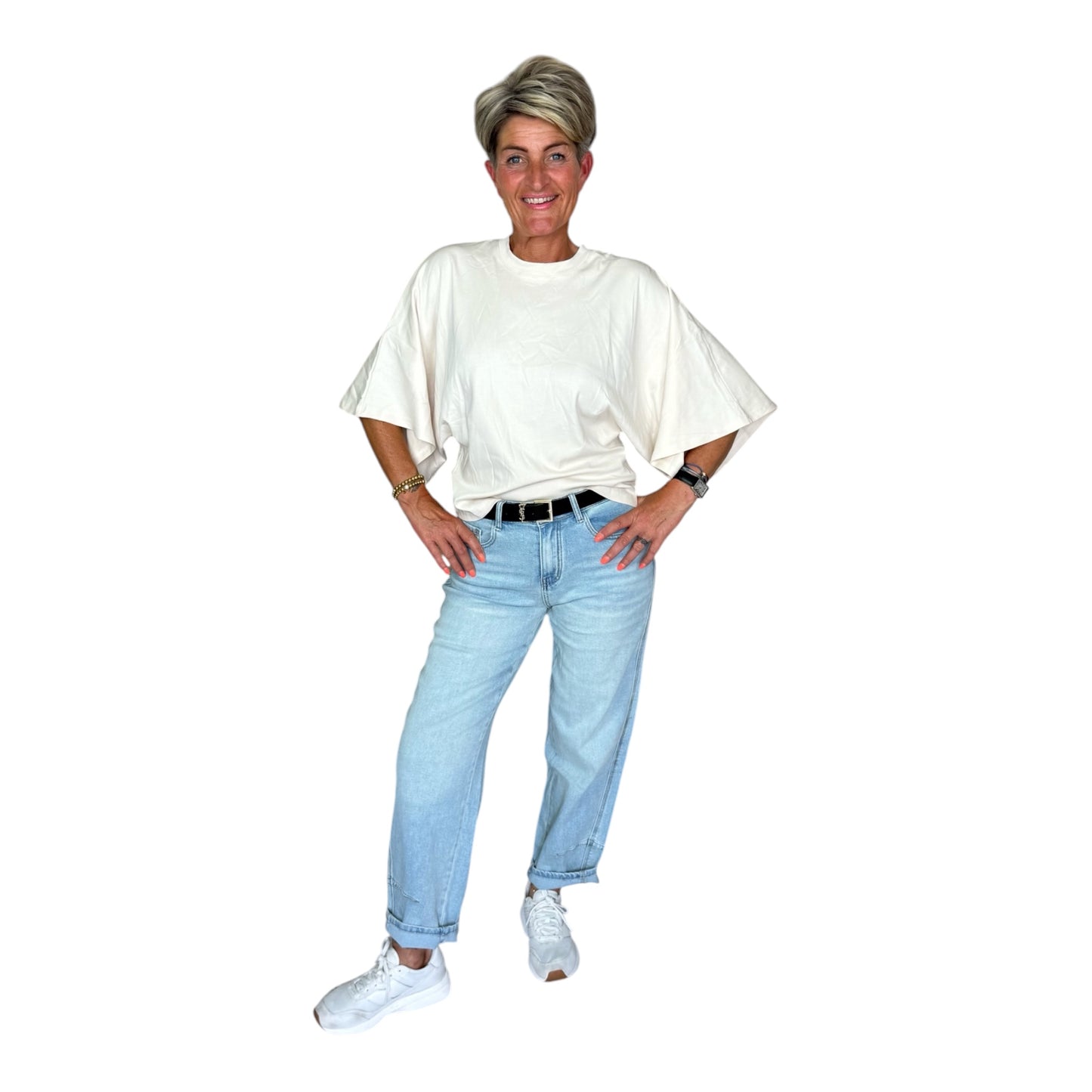 Oversized Bat Sleeve Top