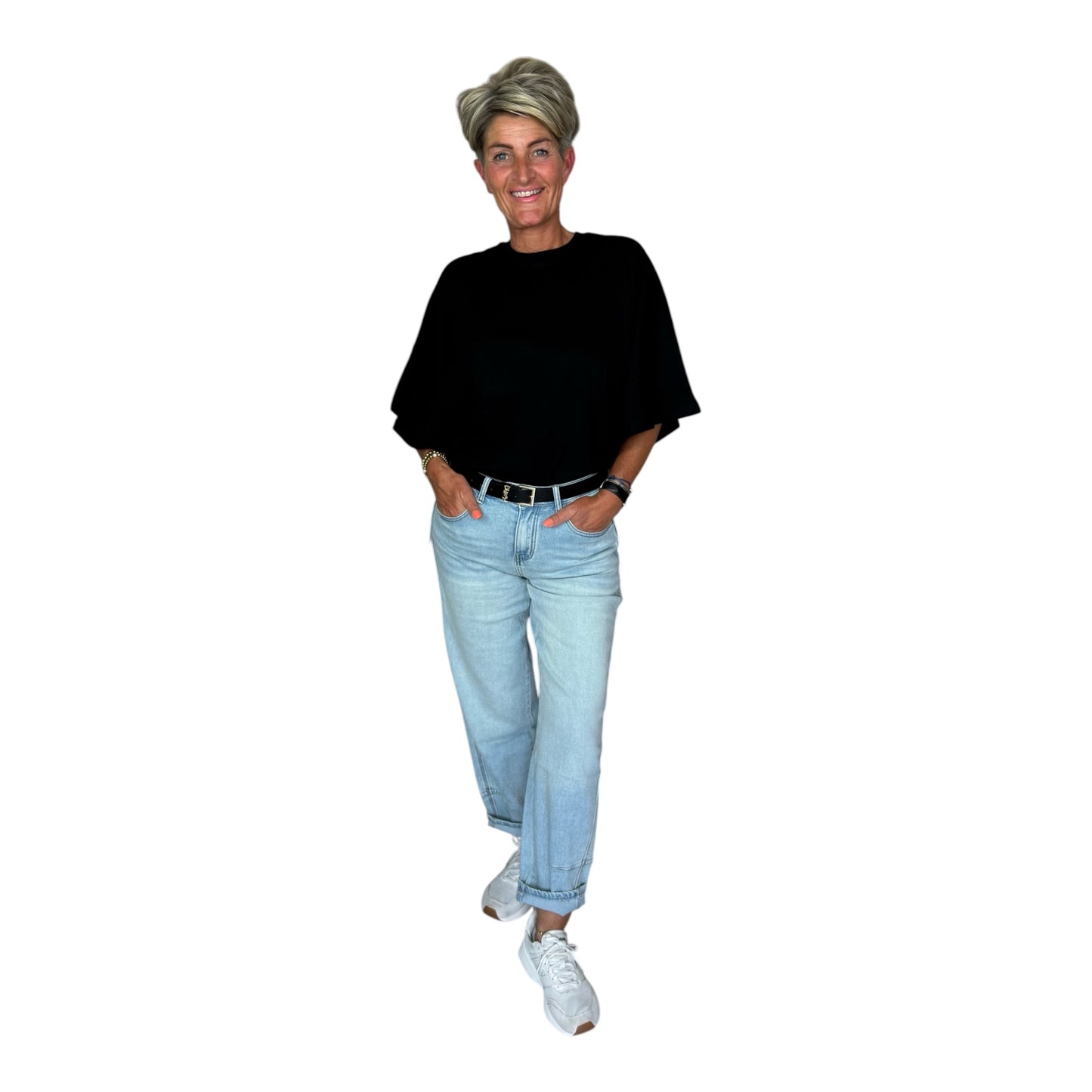 Oversized Bat Sleeve Top