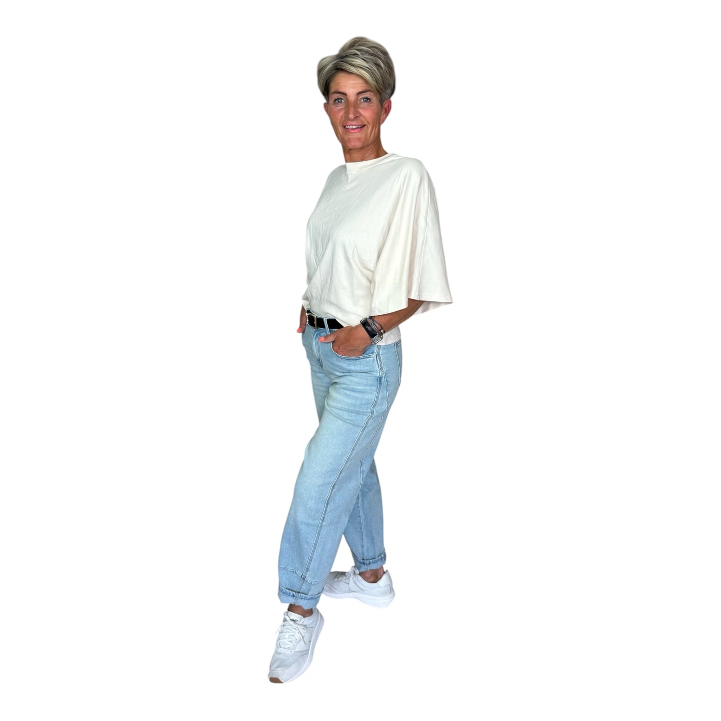 Oversized Bat Sleeve Top