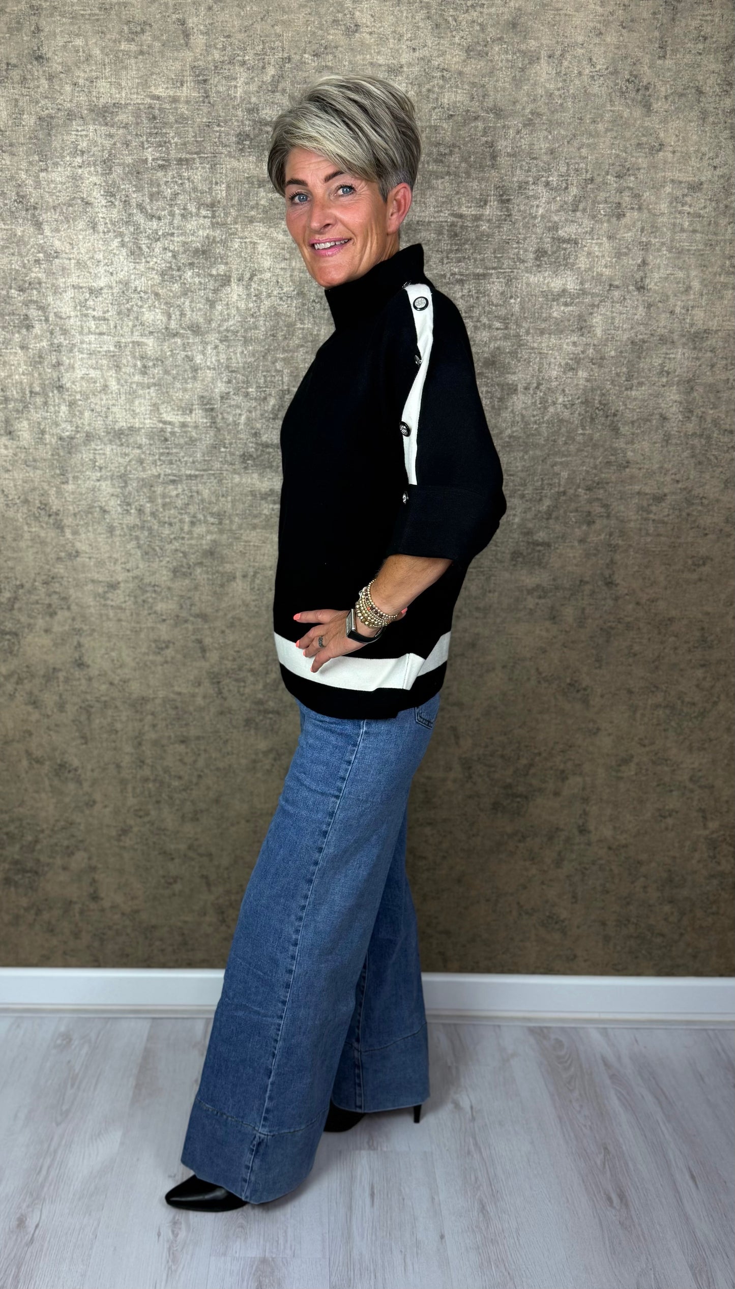 Iconic Button Sweater