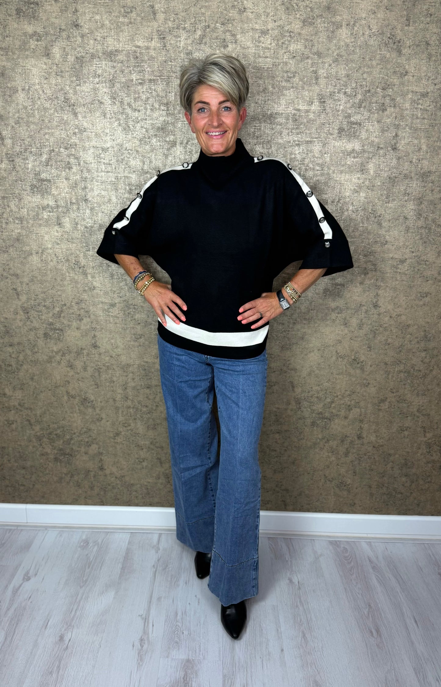 Iconic Button Sweater