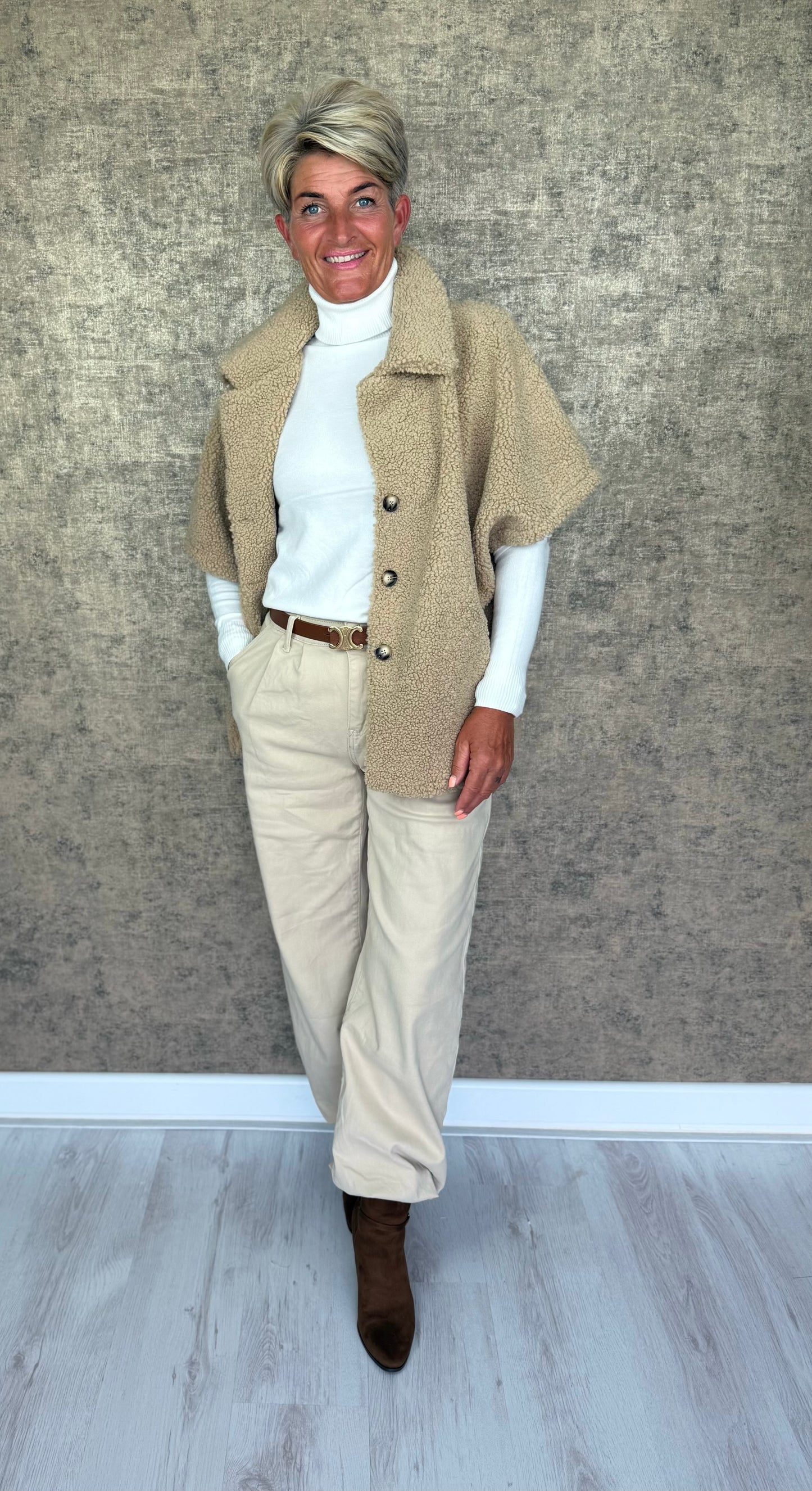 Teddy Short Sleeve Jacket