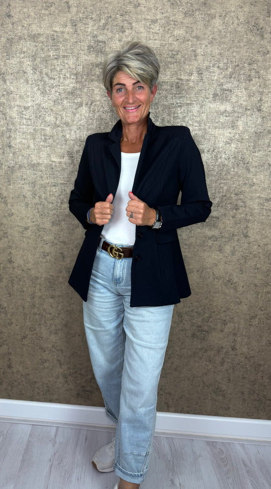 IZ NAIZ Stijlvol in blauw Blazer