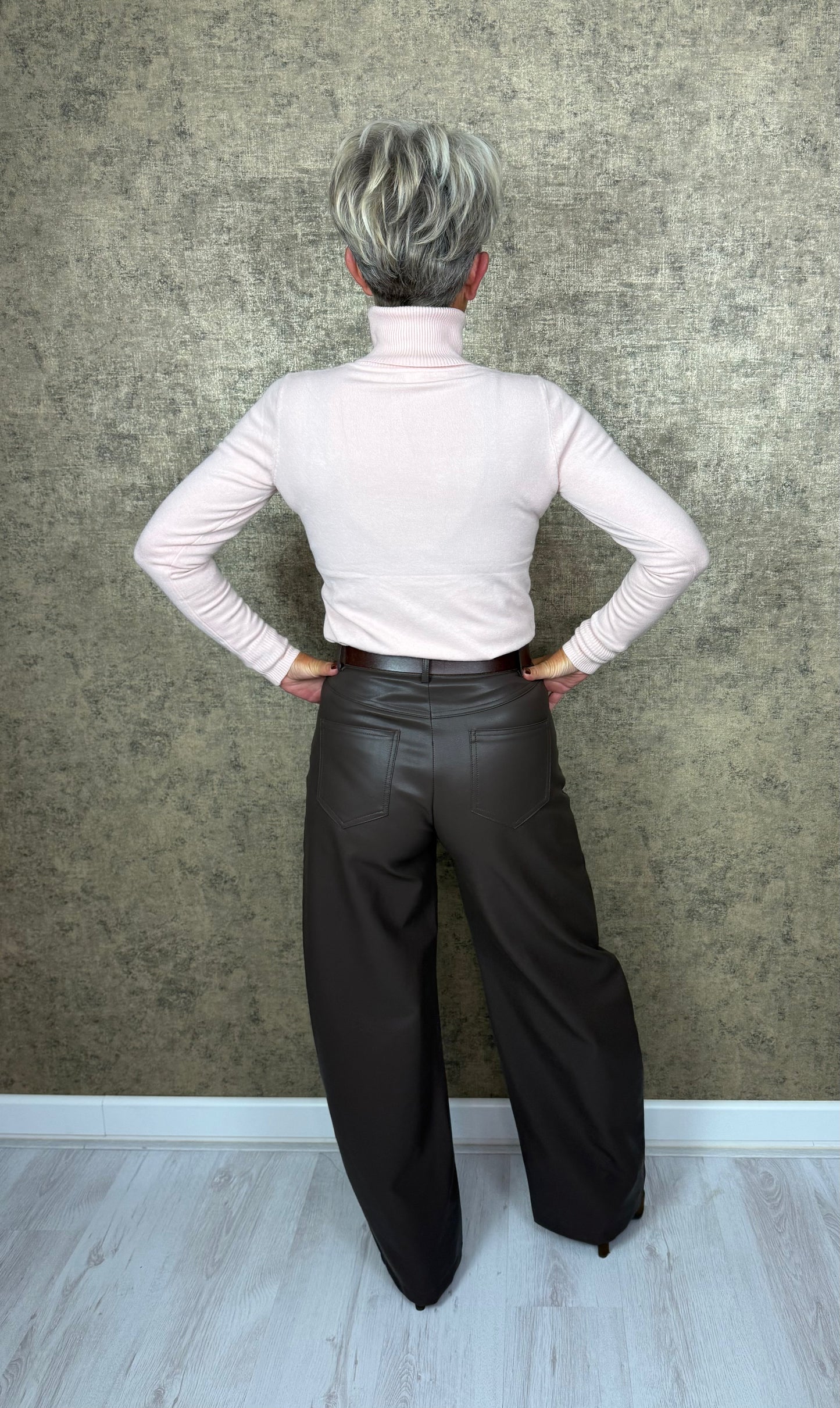 Élégance Leather Look Broek
