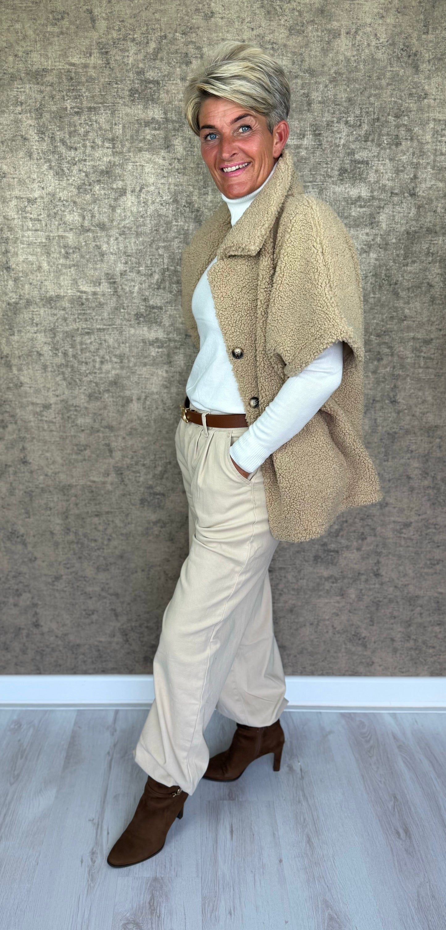 Teddy Short Sleeve Jacket