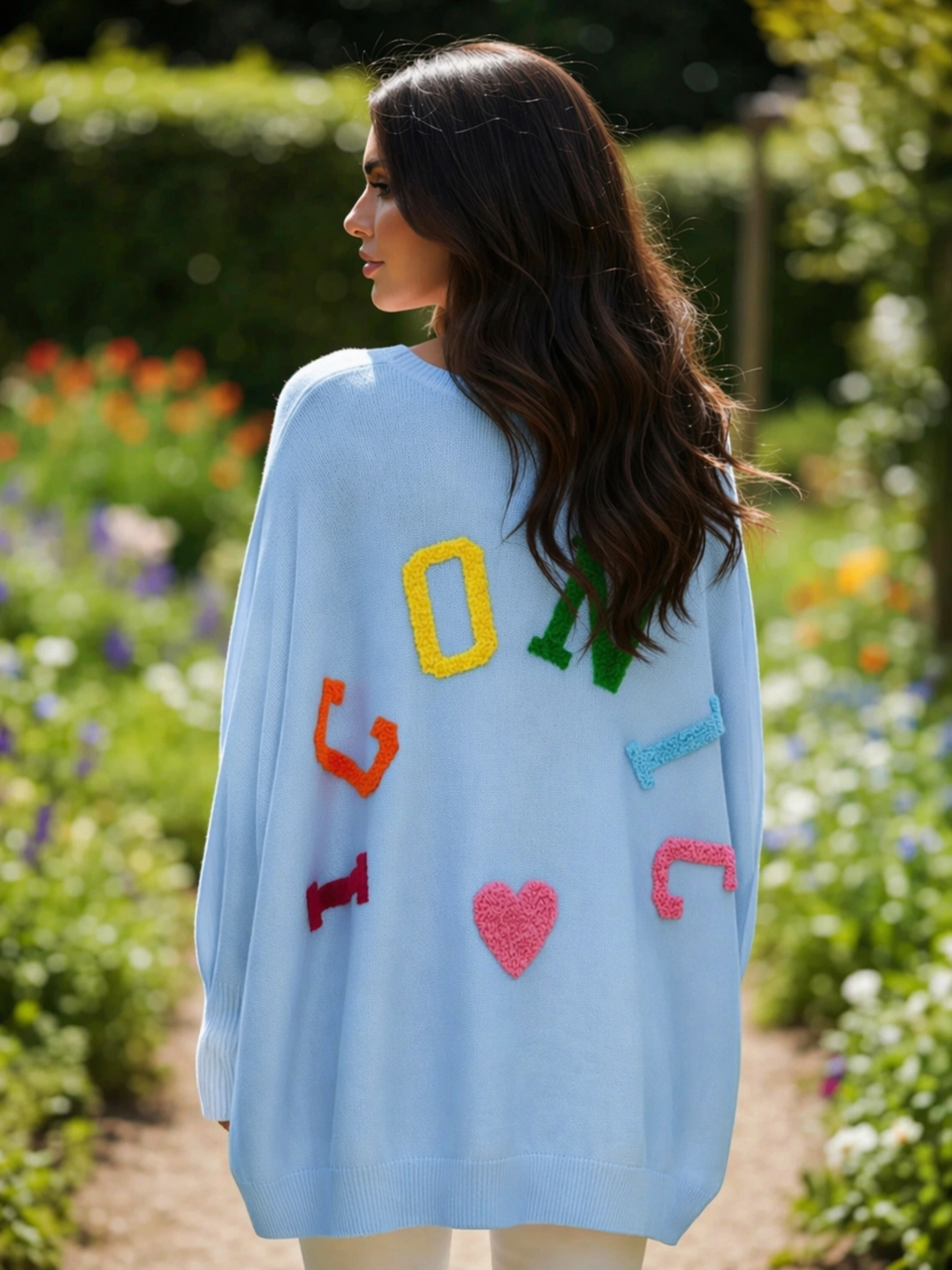 ICONIC Statement Sweater Oversized Knit met Kleurrijke Details