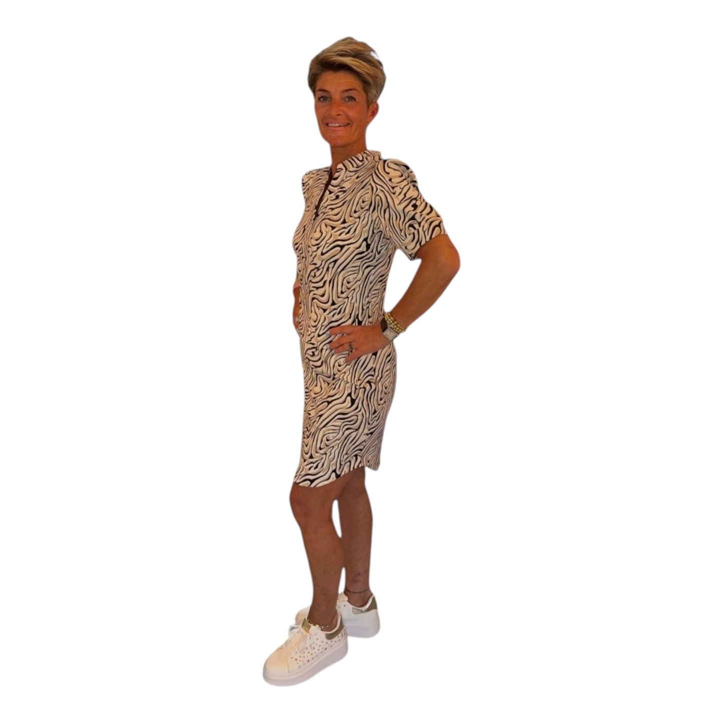 Zebra Print Dress | Easy Wear Travelstof ❗️15% korting❗️