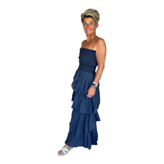 Maxi Strappless Ruffle Dress ❗️15% korting❗️