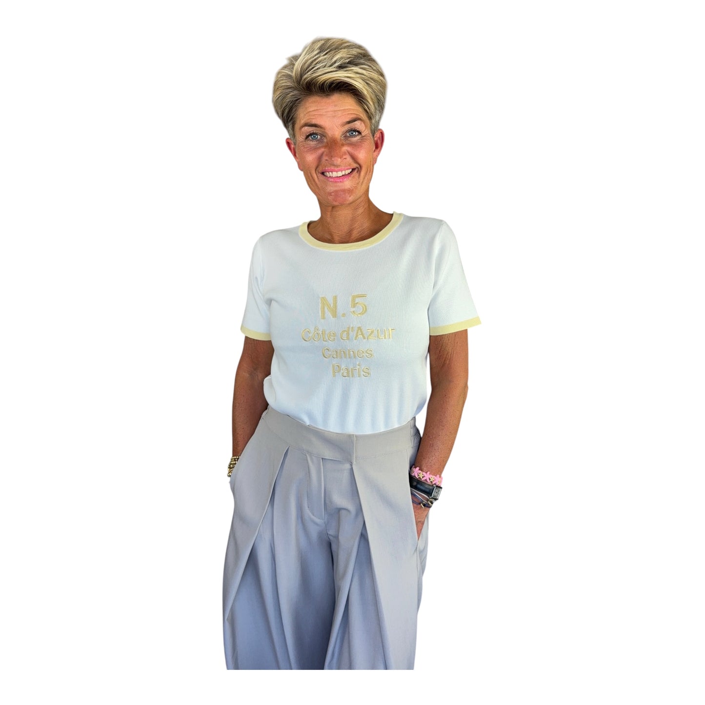 Côte d’Azur Tee | Elegant Summer Look