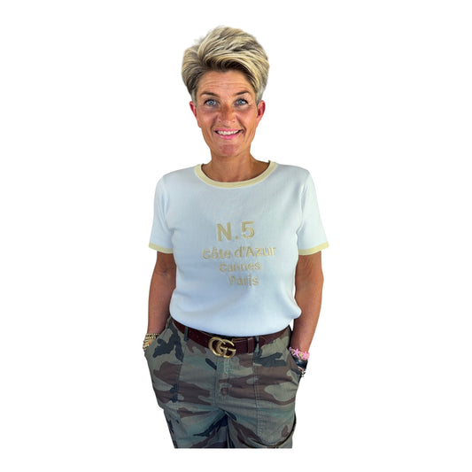 Côte d’Azur Tee | Elegant Summer Look