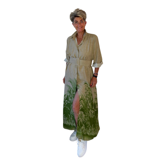 Paradise Print Maxi Jurk