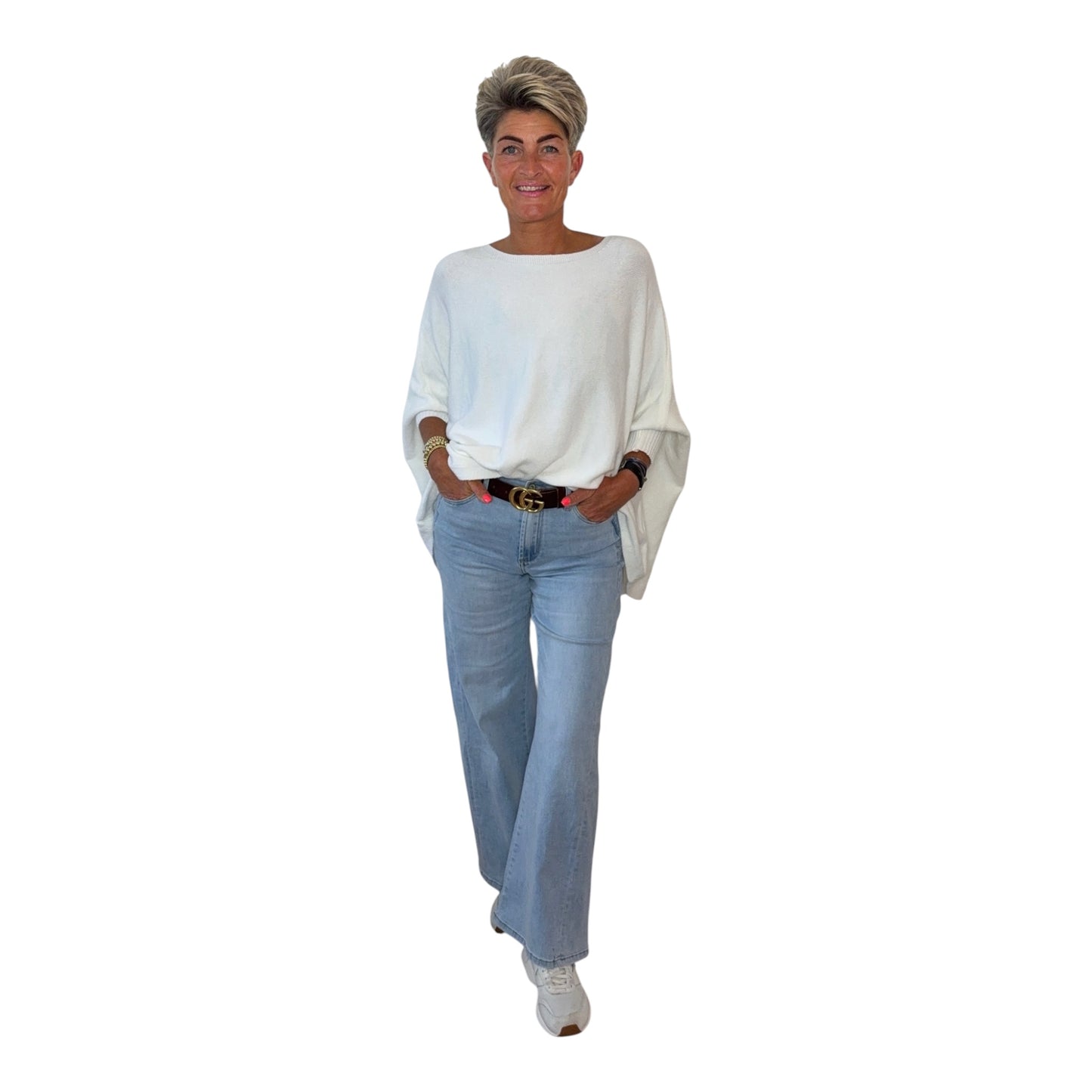 ICONIC Statement Sweater Oversized Knit met Kleurrijke Details