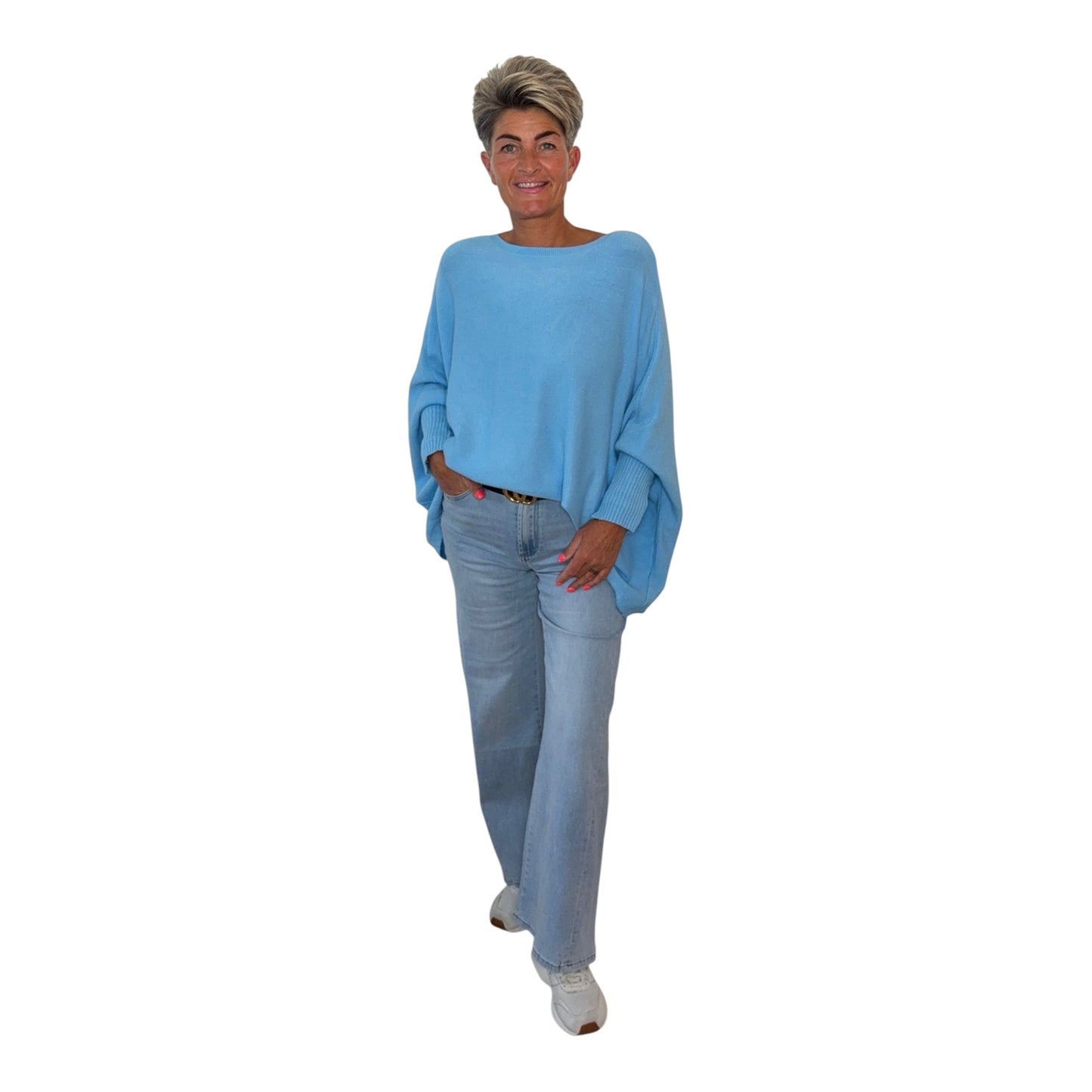 ICONIC Statement Sweater Oversized Knit met Kleurrijke Details