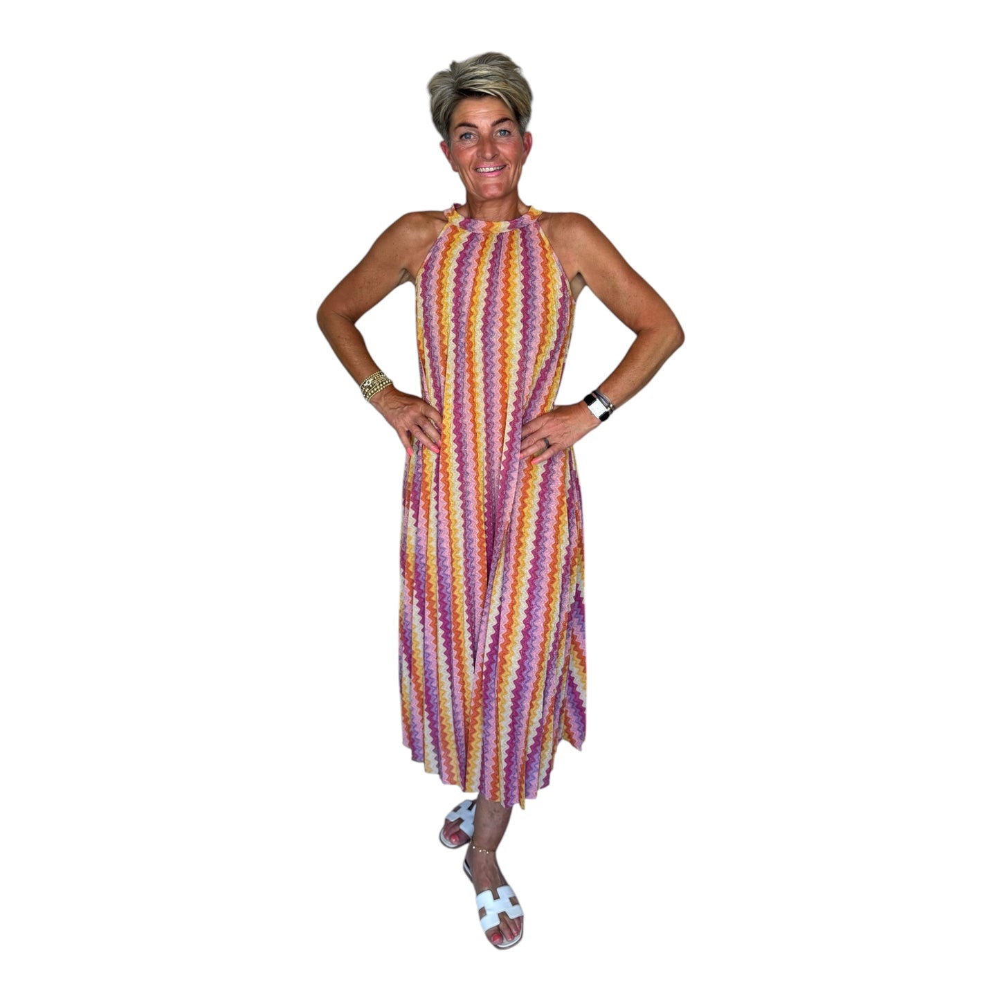 Zigzag Chic Maxi Dress