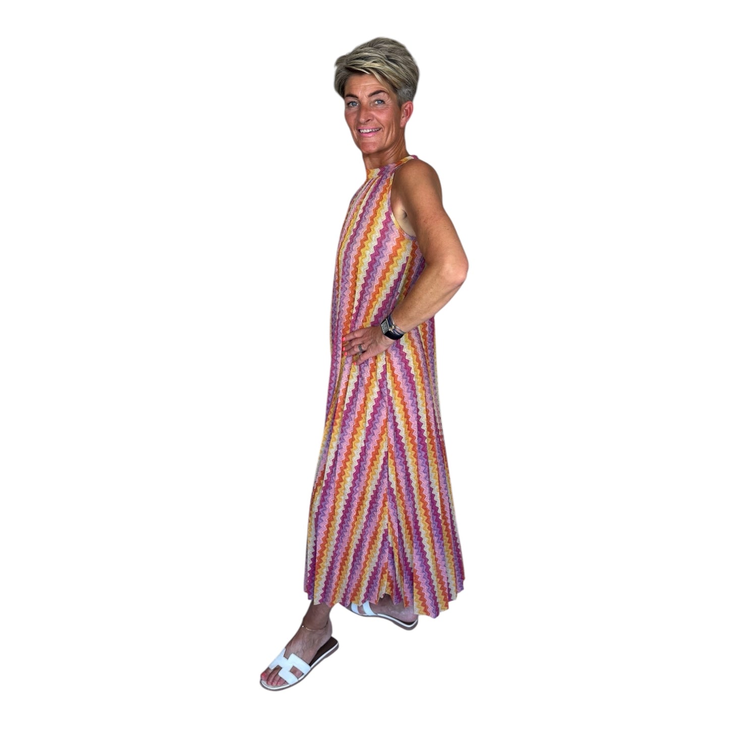 Zigzag Chic Maxi Dress