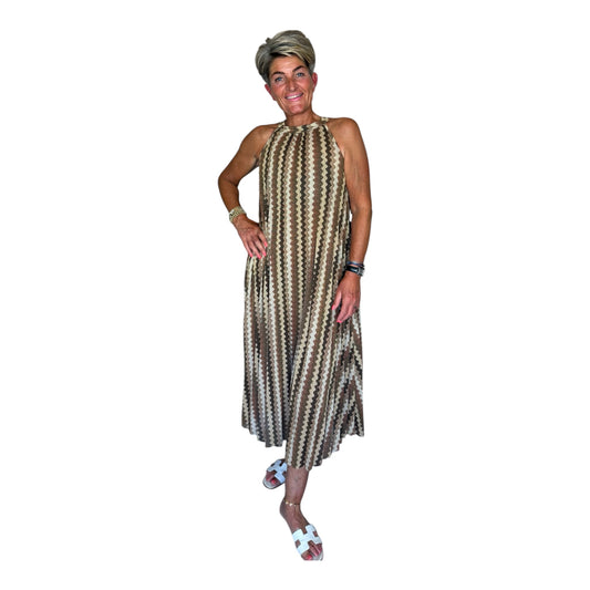 Zigzag Chic Maxi Dress