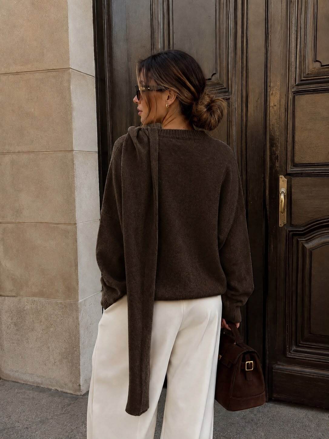 The Scarf Knit Sweater