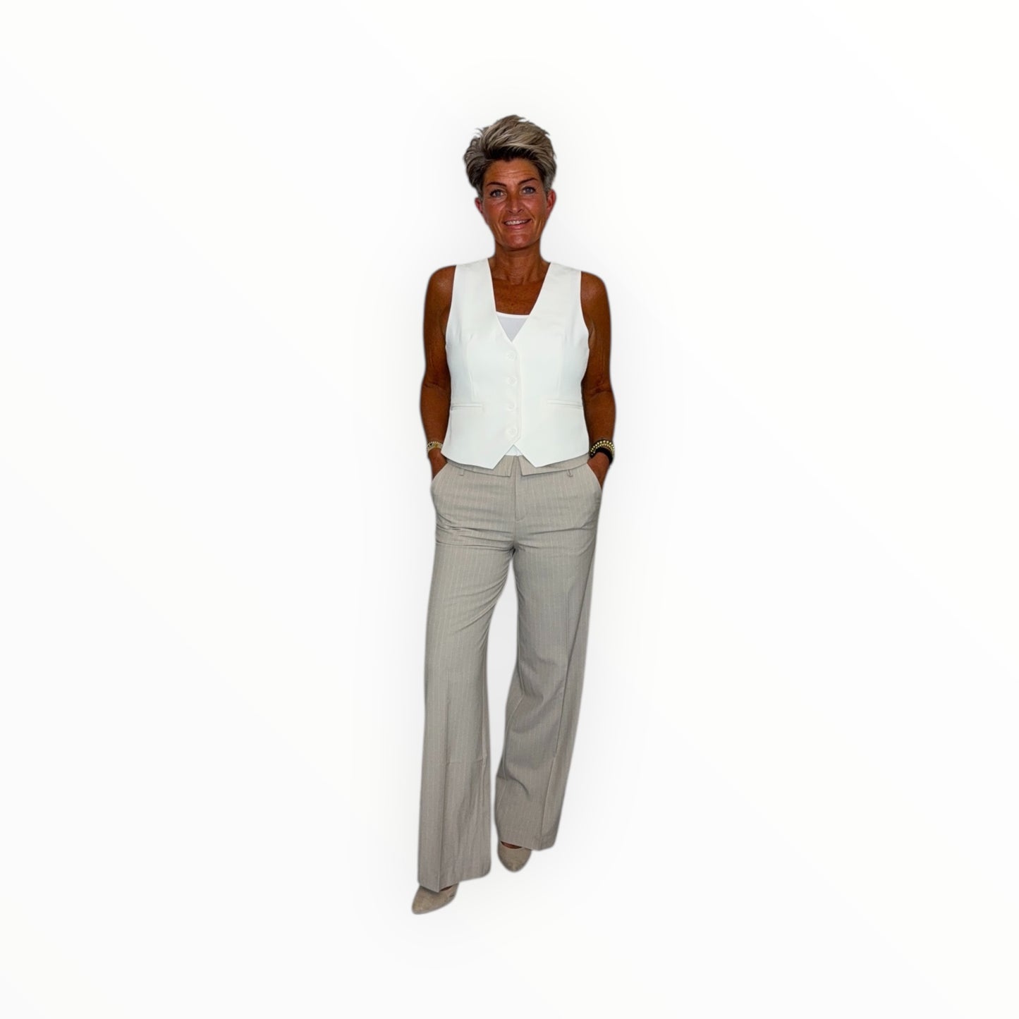 Classy Krijtstreep Broek