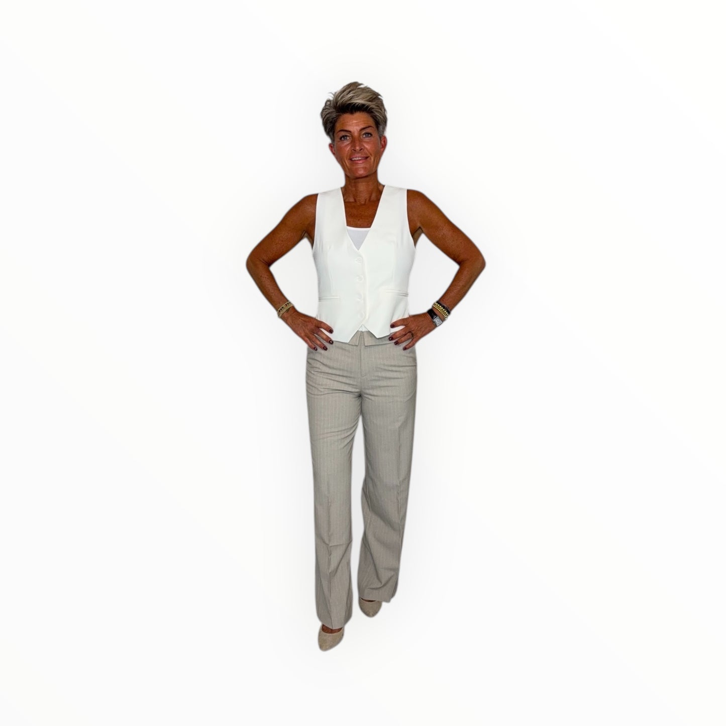 Classy Krijtstreep Broek