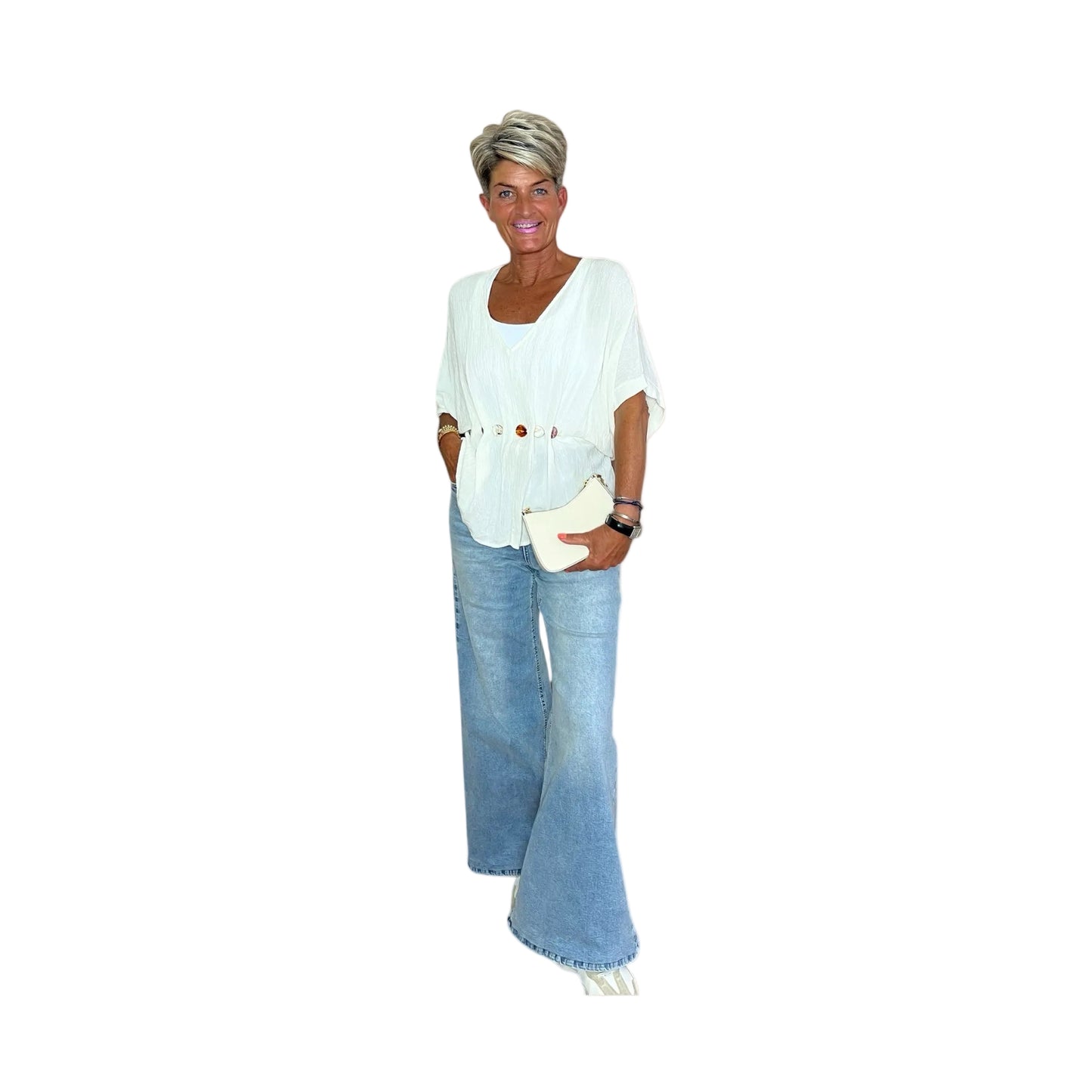 Everyday Chic Top met Kralen ❗️Laatste item❗️