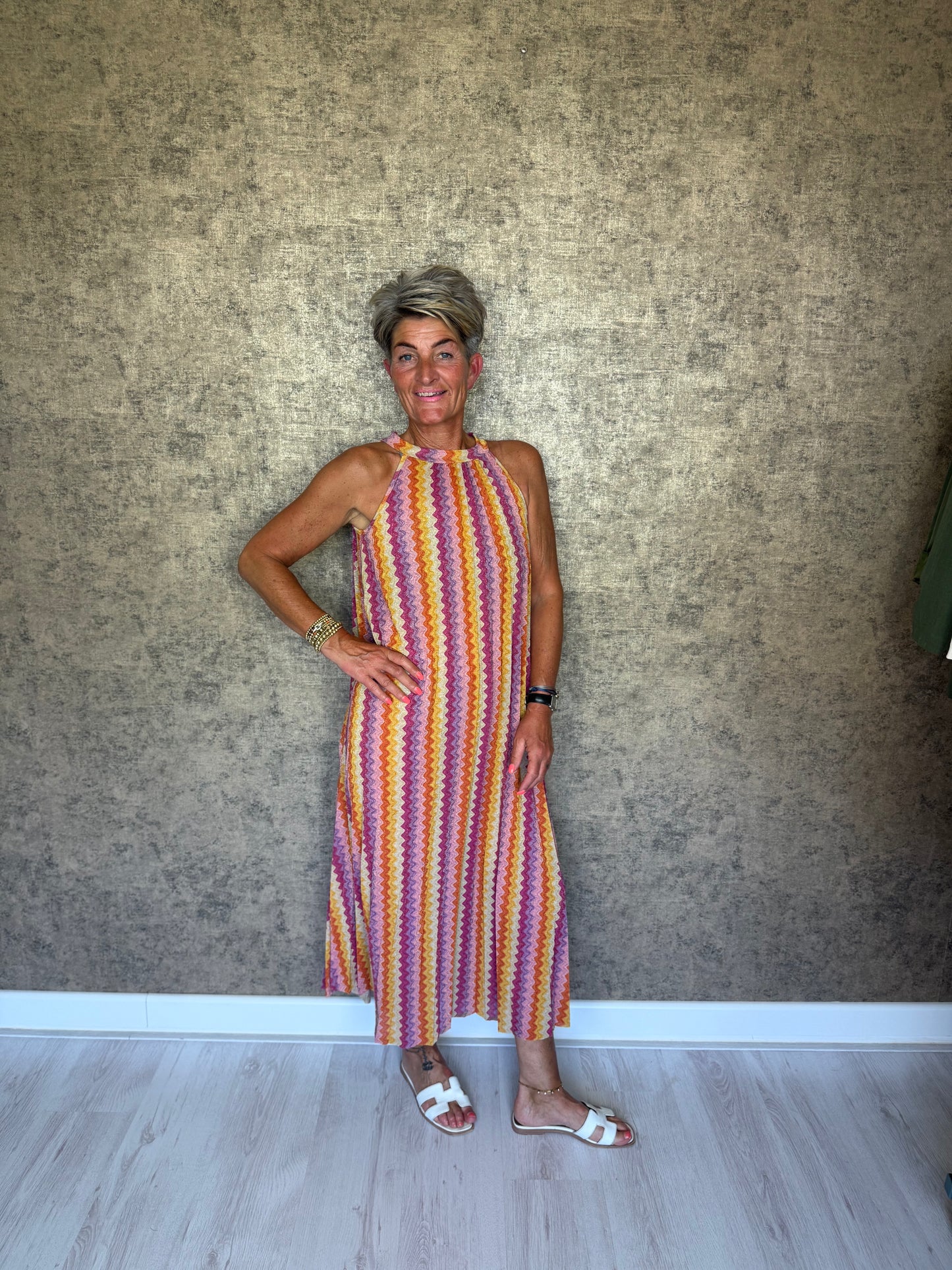 Zigzag Chic Maxi Dress