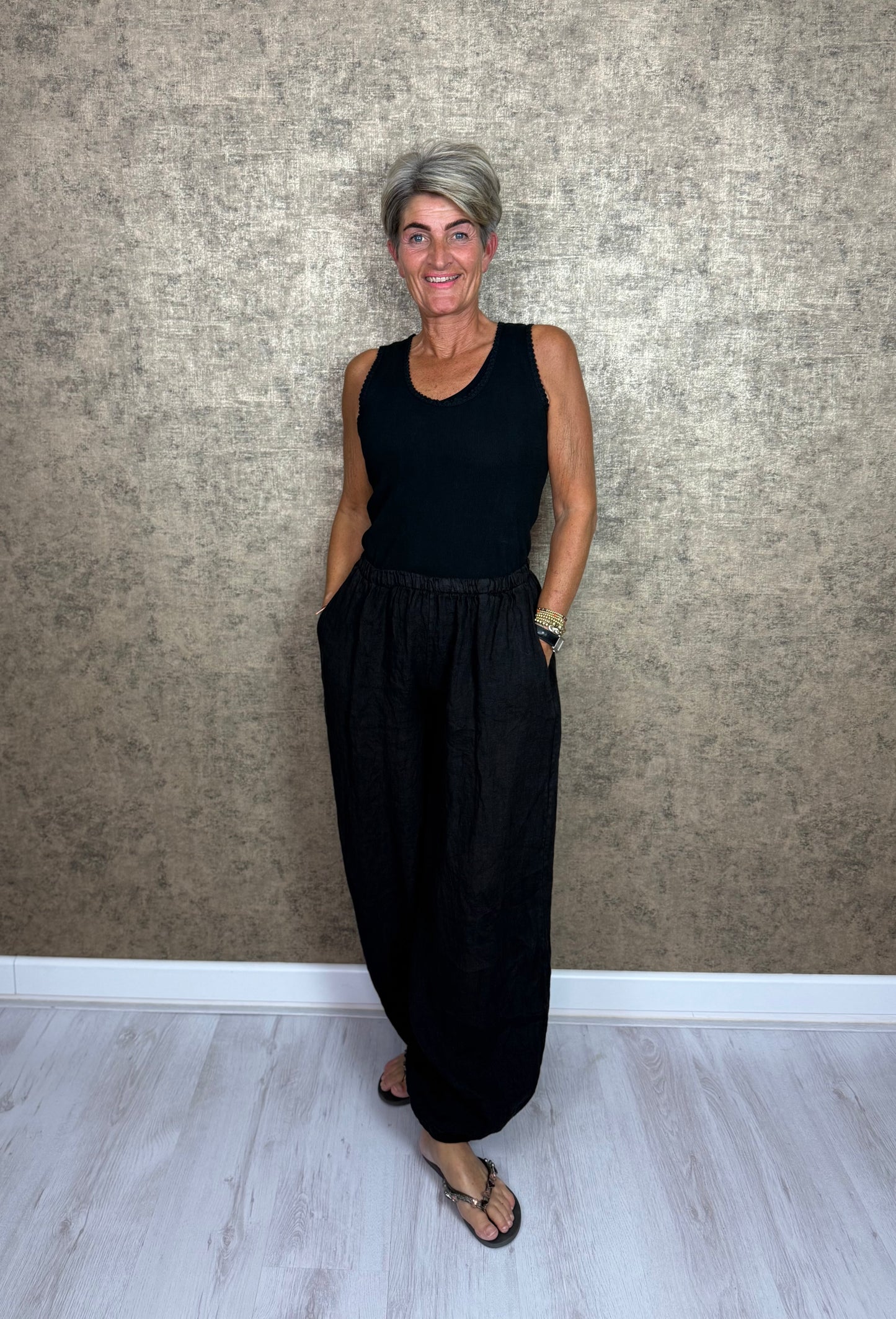 Essential Linnen Broek