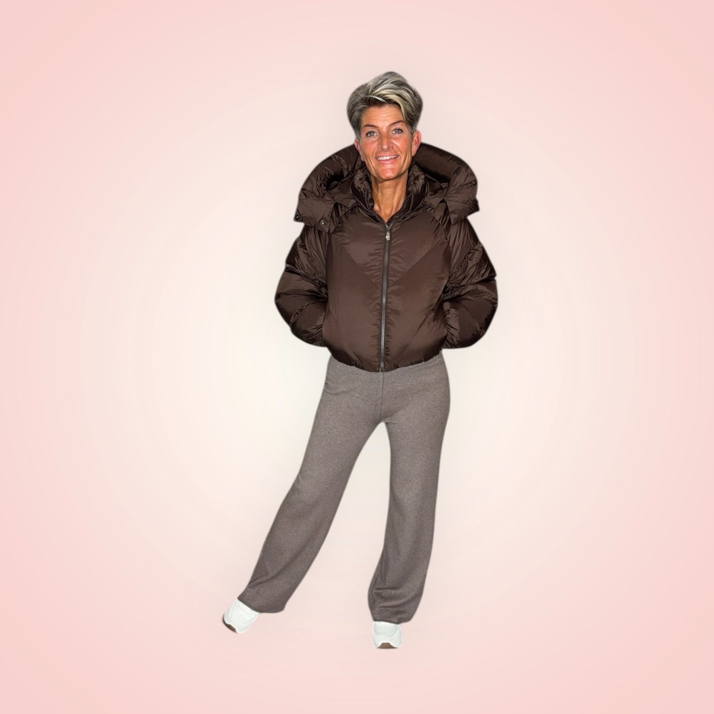 Trendy Bruine Winterjas