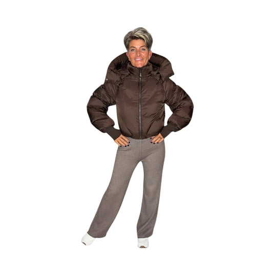 Trendy Bruine Winterjas 🌸Laatste artikel🌸