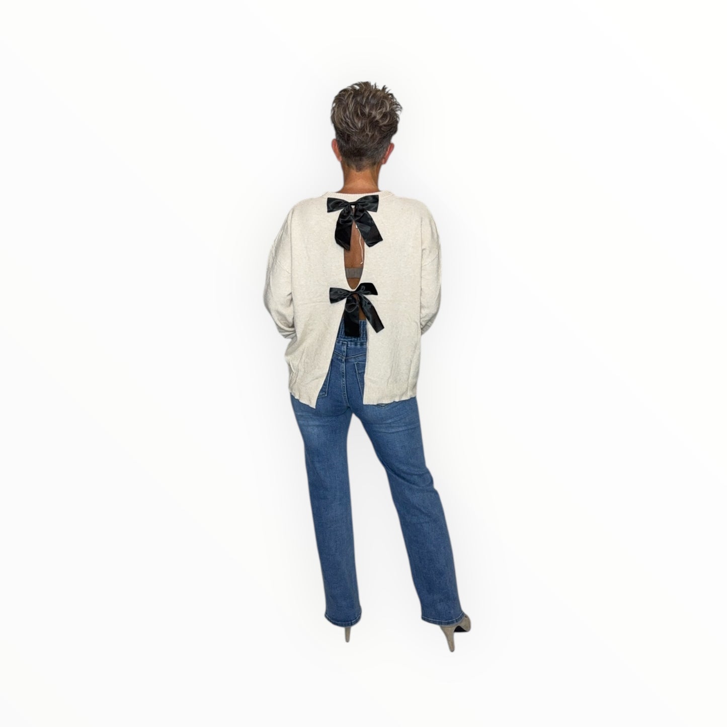 Soft Knit Trui met Strik