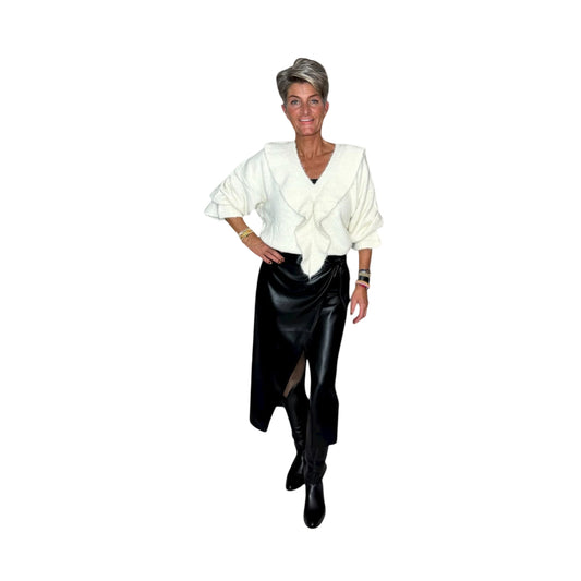 Faux Leather Wrap Skirt 🌸Laatste artikel🌸