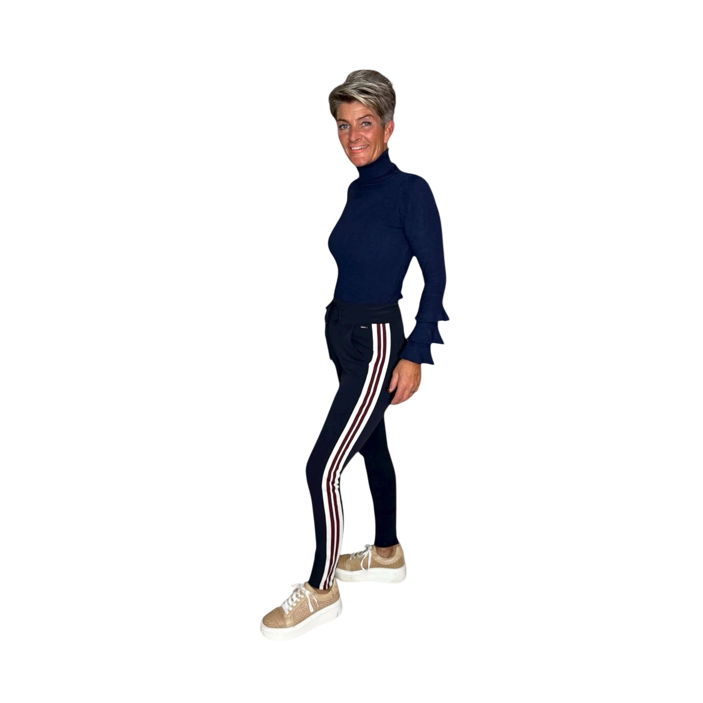 Mi Piace Travel broek streep donkerblauw