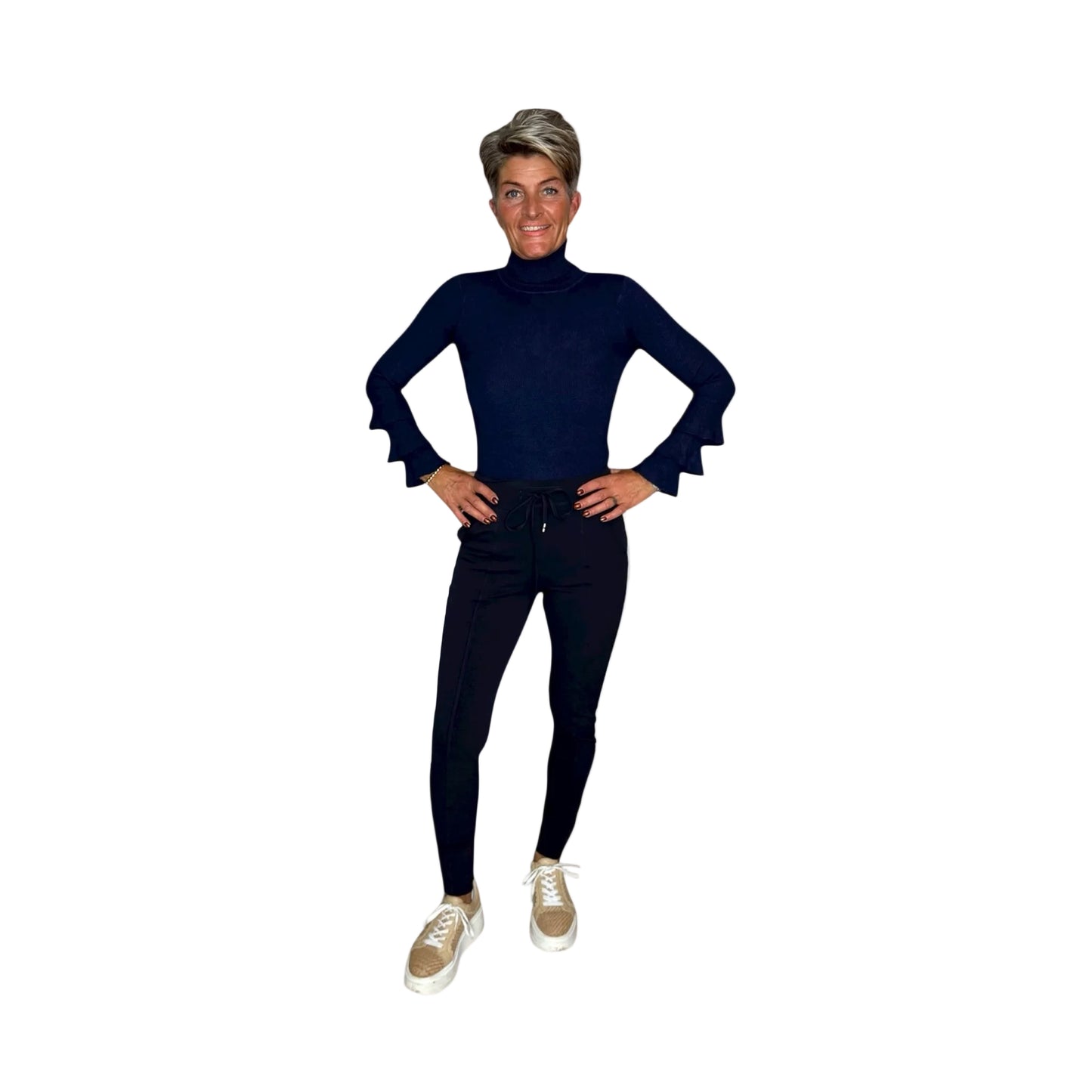 Mi Piace Travel broek streep donkerblauw