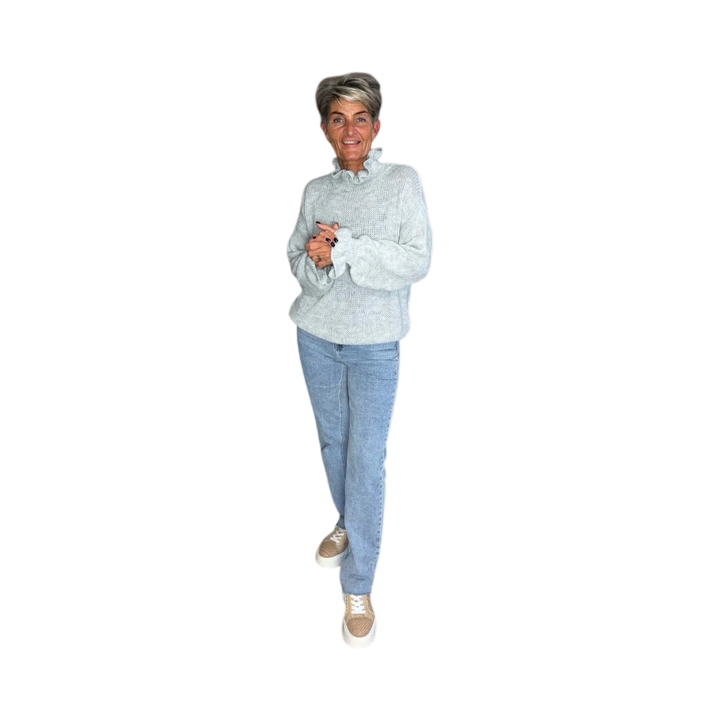 Ruffle Sleeve Sweater